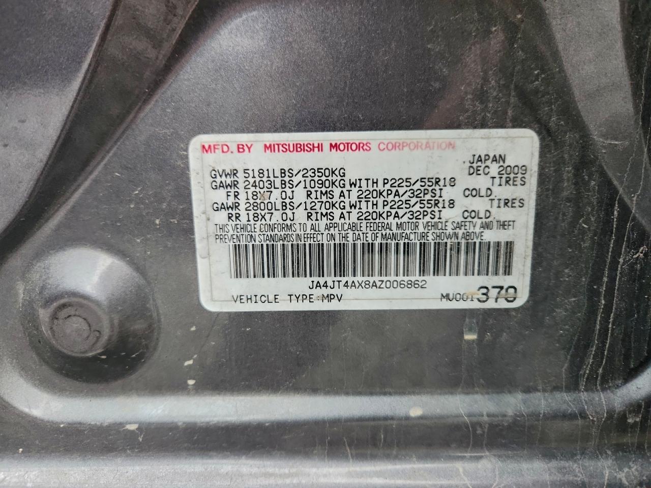 2010 MITSUBISHI OUTLANDER XLS photo 12