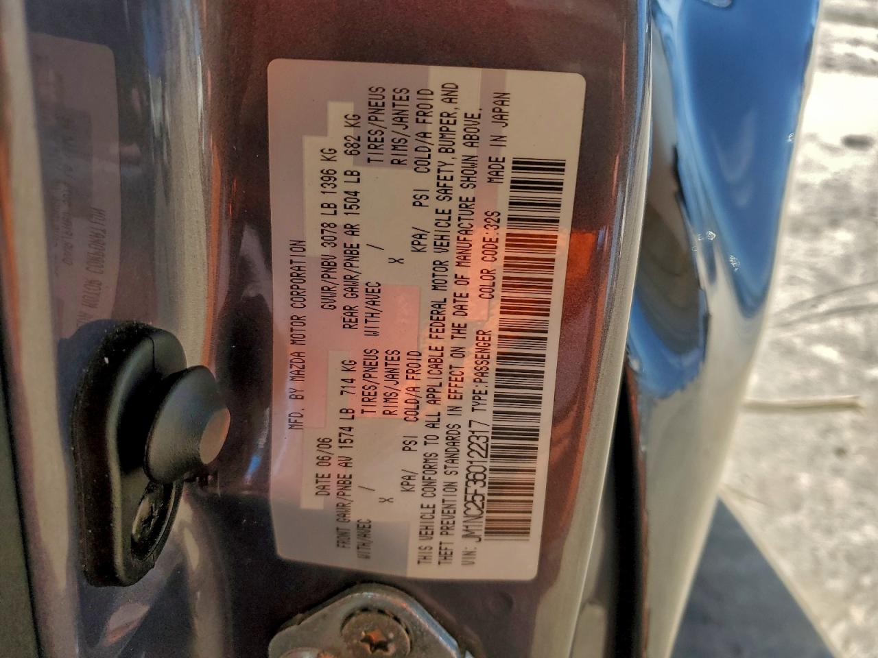 2006 MAZDA MX-5 MIATA photo 12