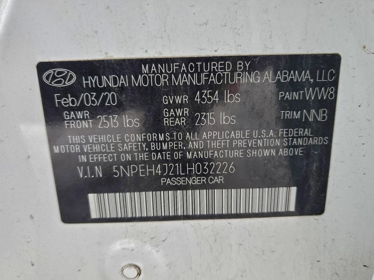 2020 HYUNDAI SONATA LIMITED photo 13
