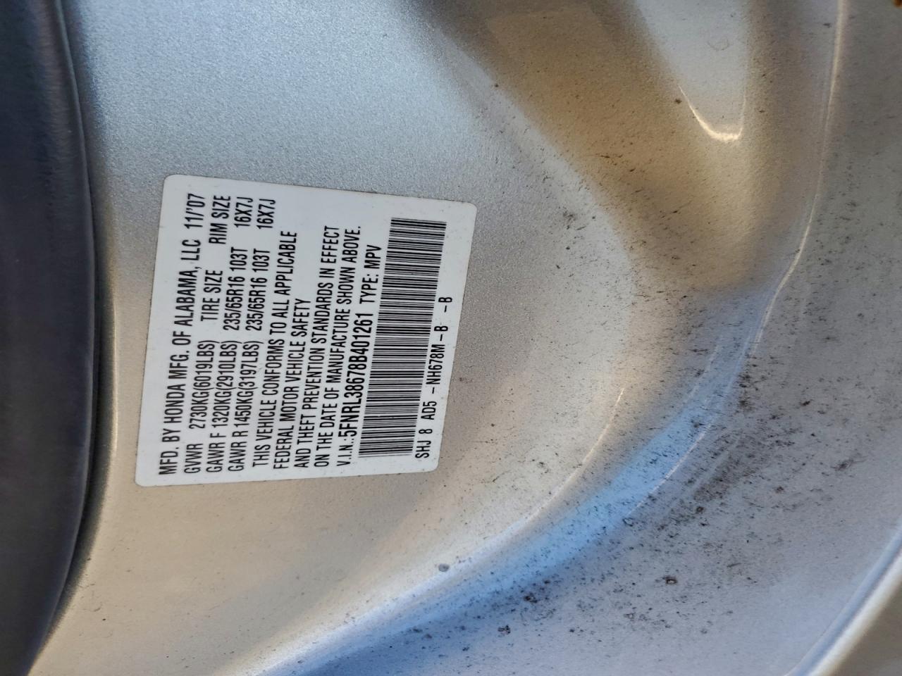 2008 HONDA ODYSSEY EXL photo 13