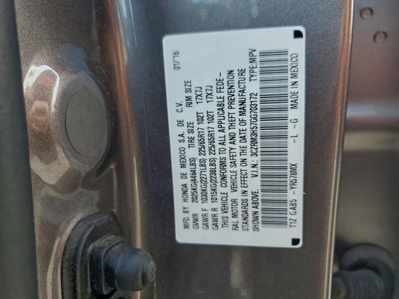 2016 HONDA CR-V EX photo 14