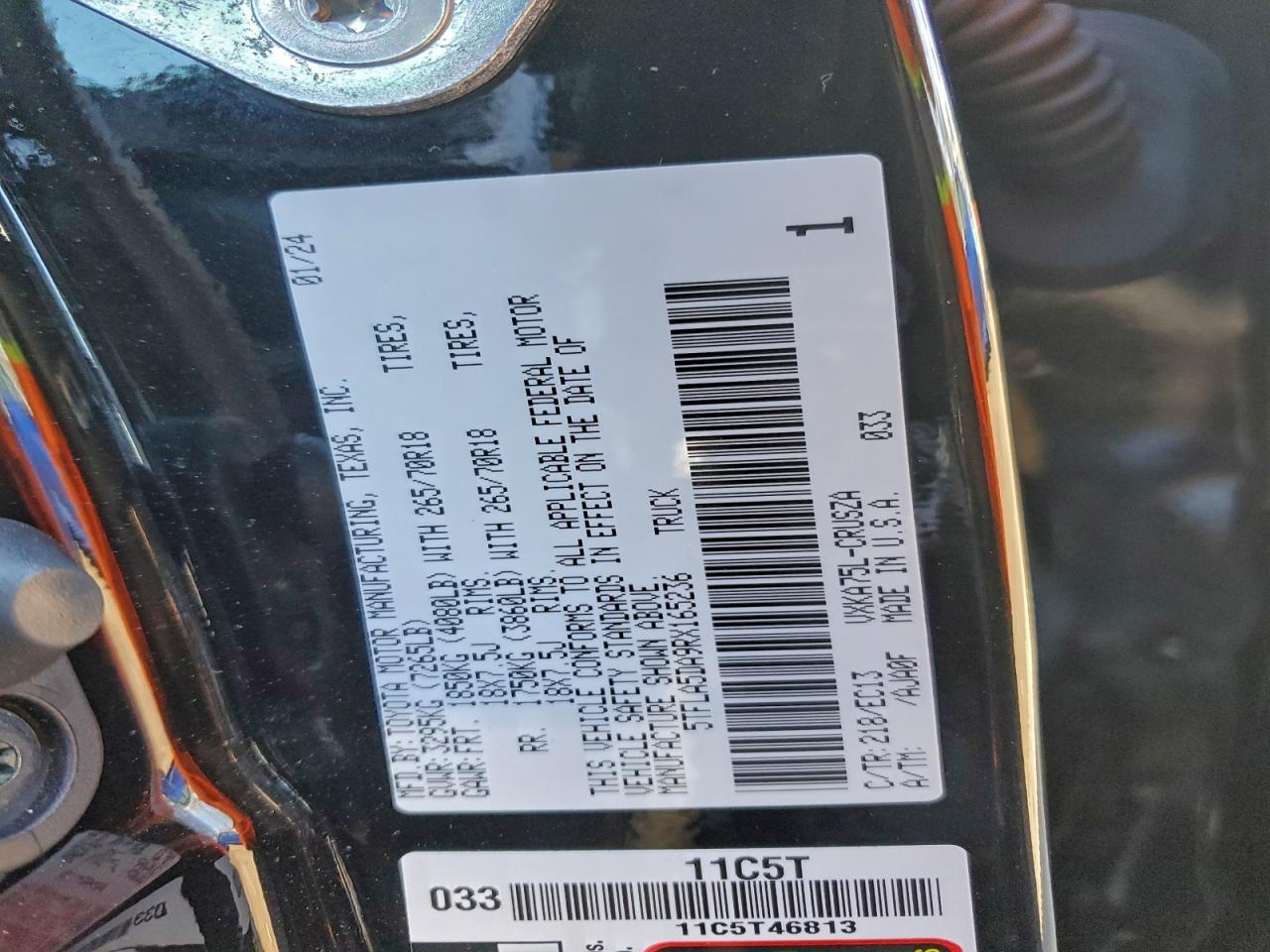 2024 TOYOTA TUNDRA DOUBLE CAB SR photo 12