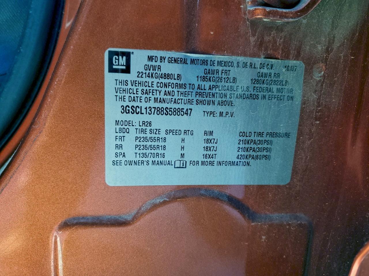 2008 SATURN VUE REDLINE photo 13