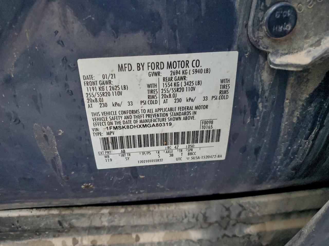 2021 FORD EXPLORER photo 25