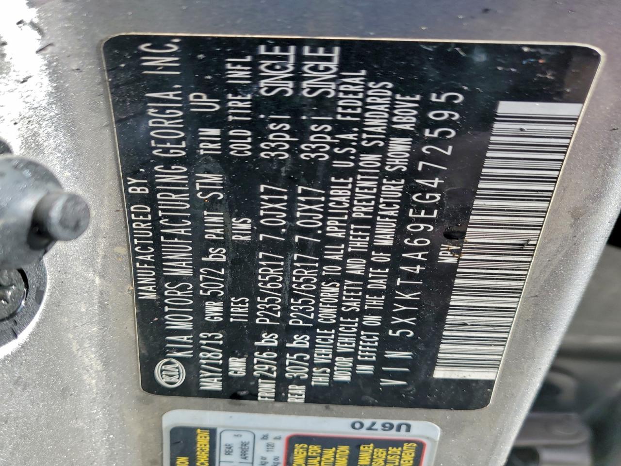 2014 KIA SORENTO LX photo 25
