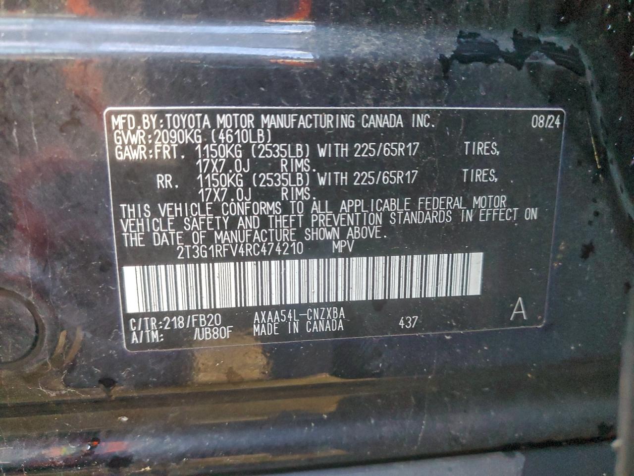 2024 TOYOTA RAV4 LE photo 13