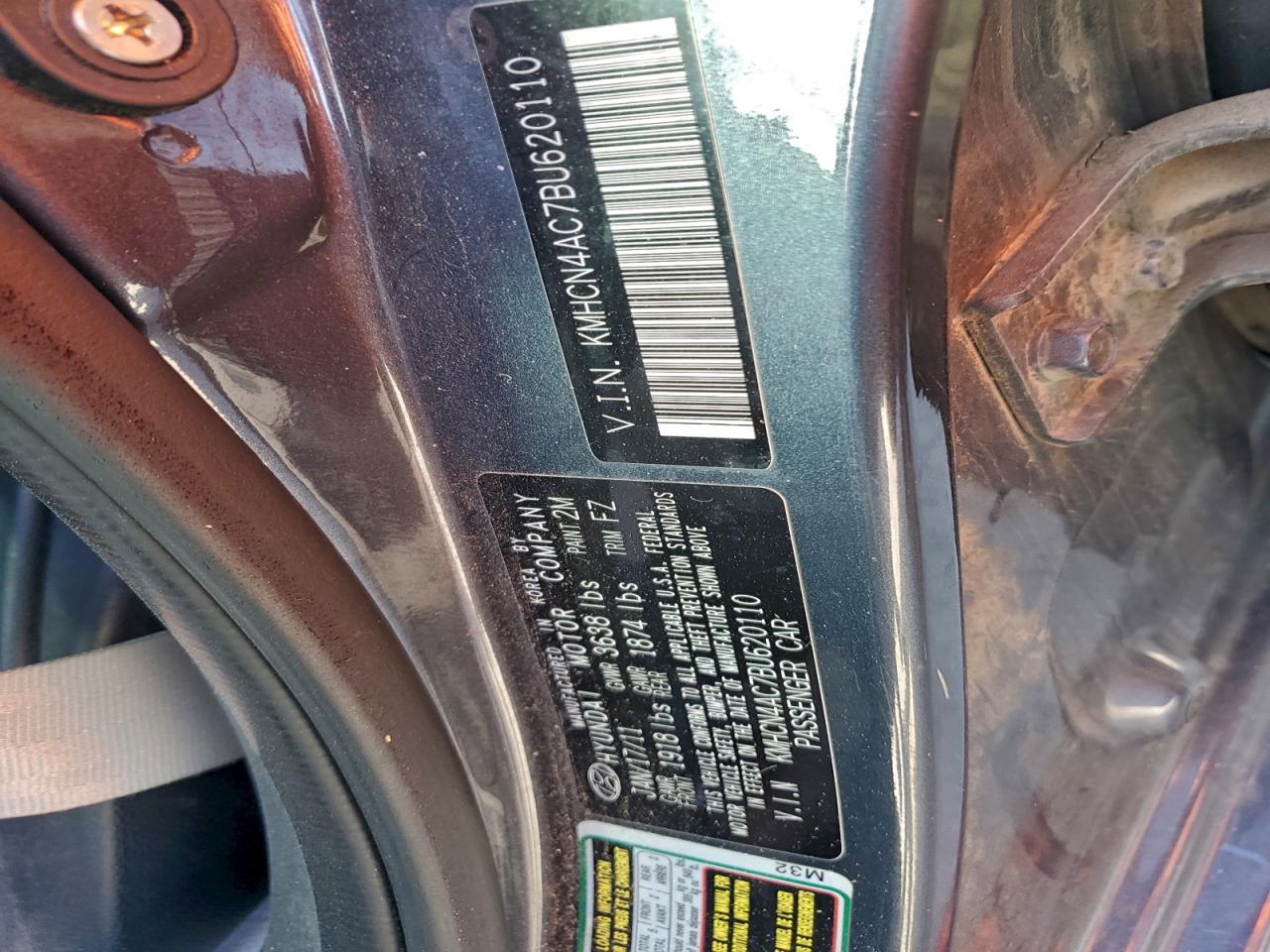 2011 HYUNDAI ACCENT GLS photo 23