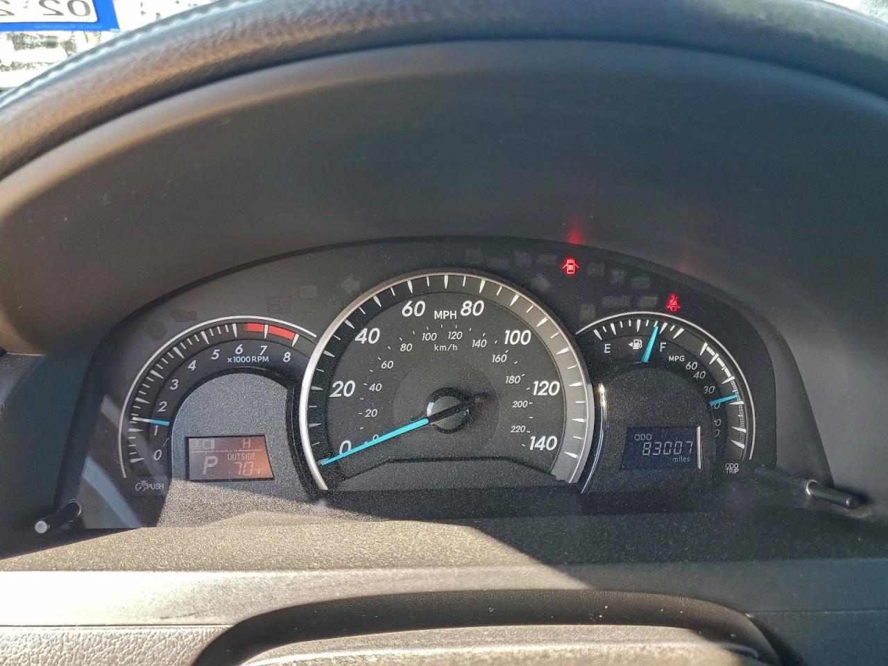 2012 TOYOTA CAMRY BASE photo 9