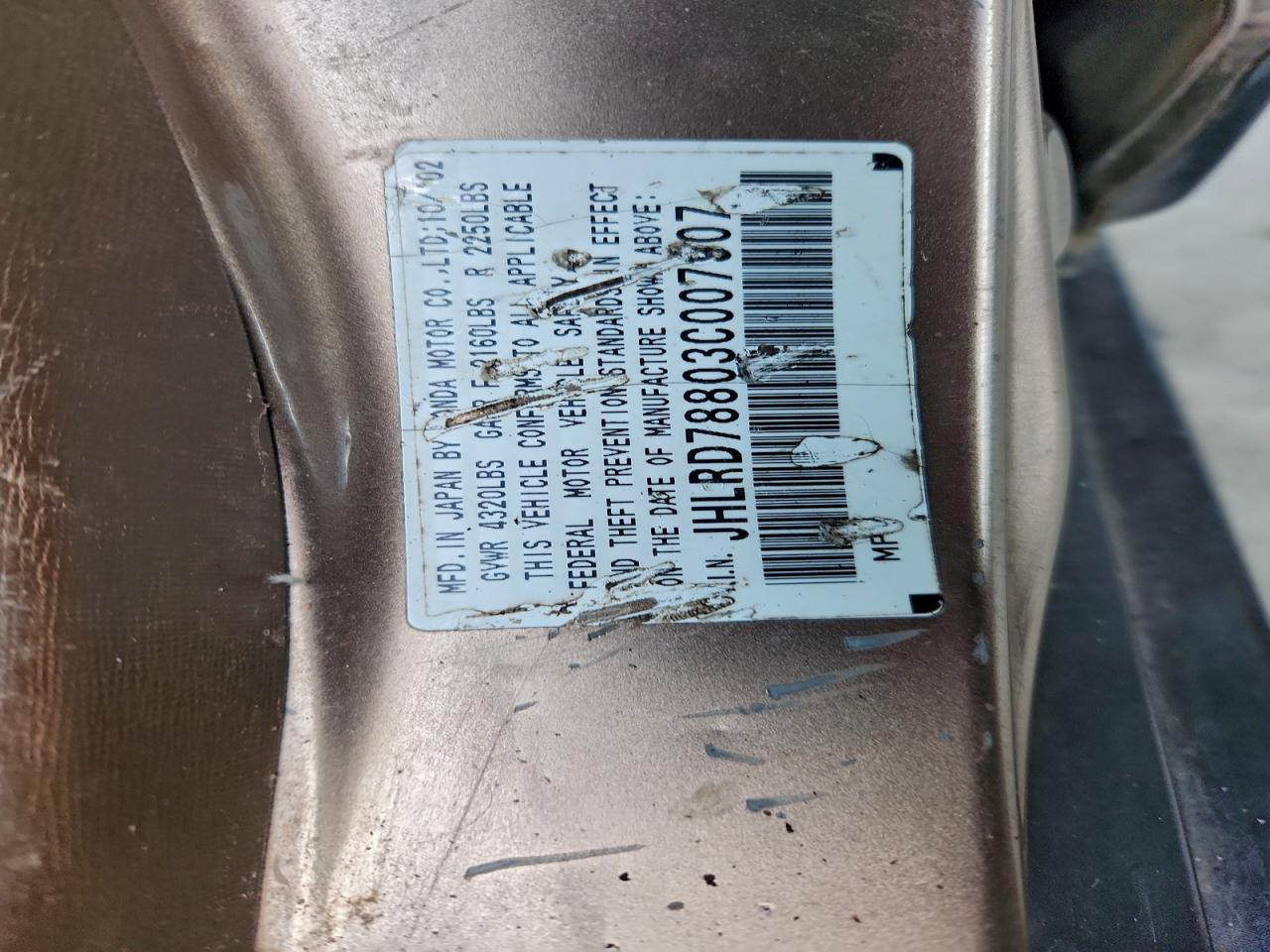 2003 HONDA CR-V EX photo 13