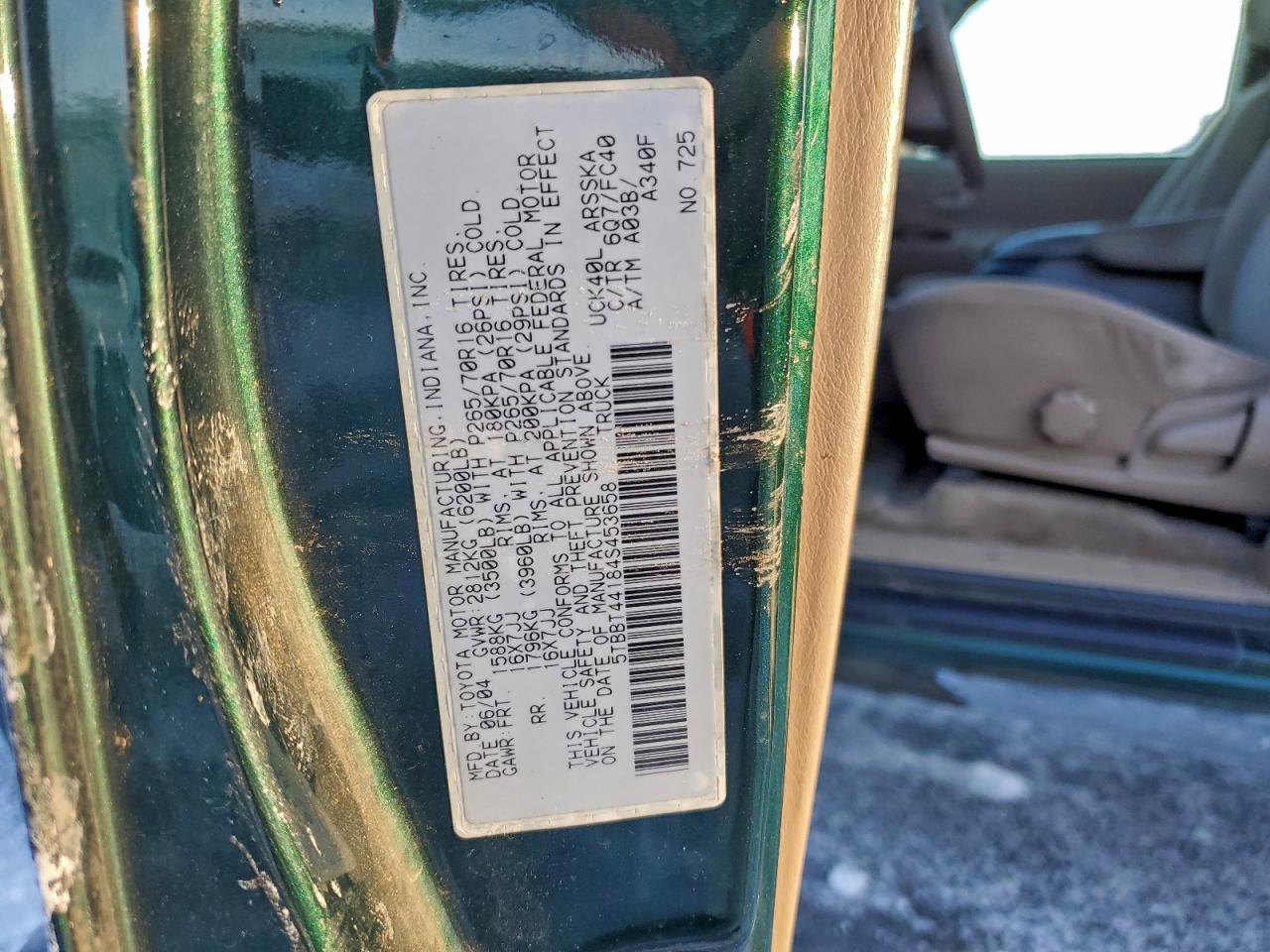 2004 TOYOTA TUNDRA ACCESS CAB SR5 photo 12