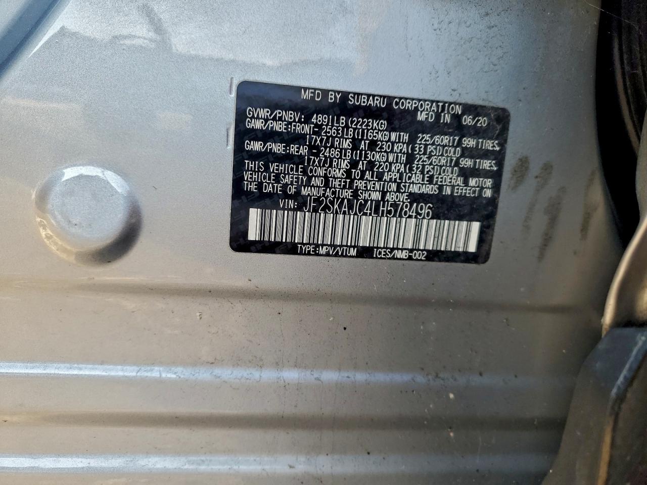 2020 SUBARU FORESTER PREMIUM photo 13