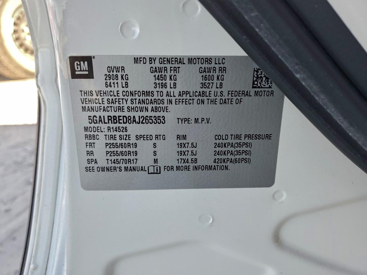 2010 BUICK ENCLAVE CXL photo 25