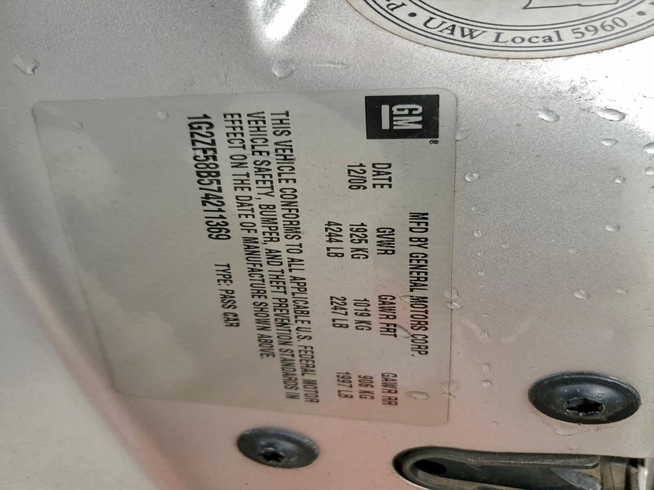 2007 PONTIAC G6 VALUE LEADER photo 12