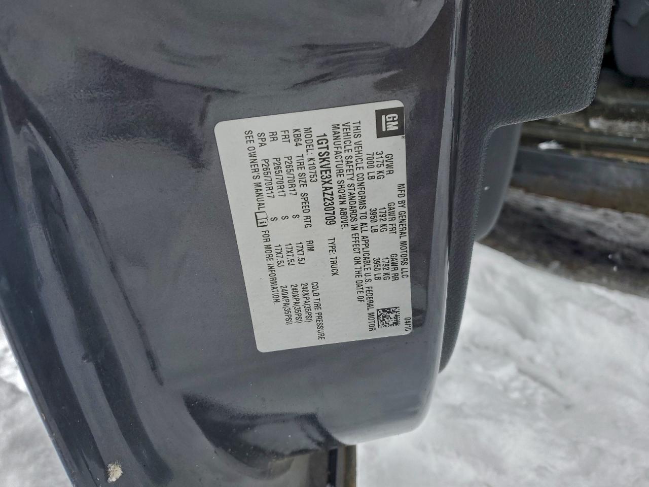 2010 GMC SIERRA K1500 SLE photo 23