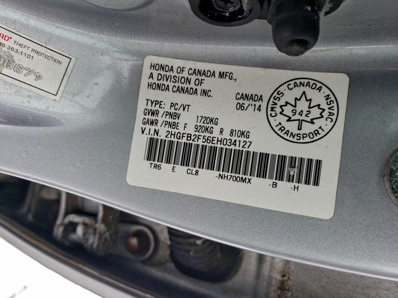 2014 HONDA CIVIC LX photo 13