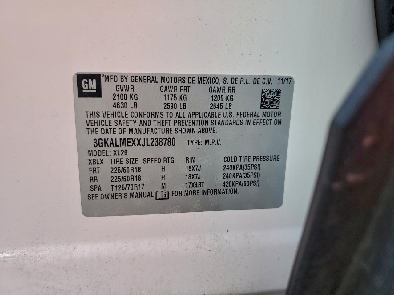 2018 GMC TERRAIN SLE photo 14
