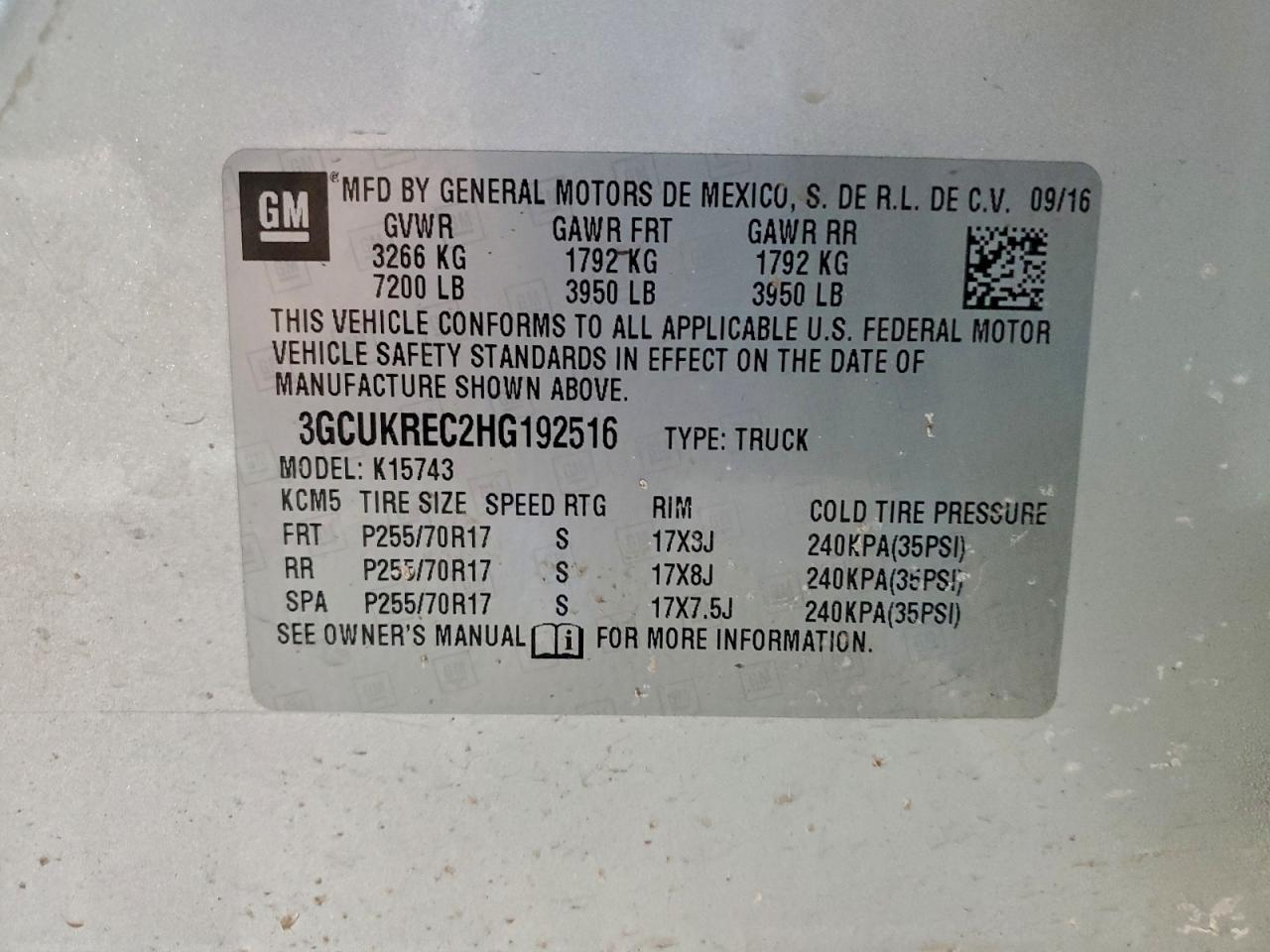 2017 CHEVROLET SILVERADO K1500 LT photo 12
