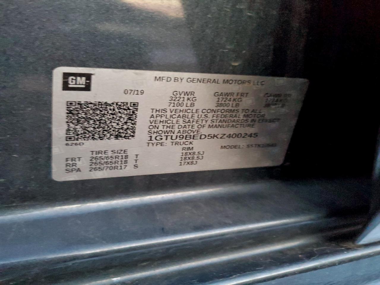 2019 GMC SIERRA K1500 SLE photo 25