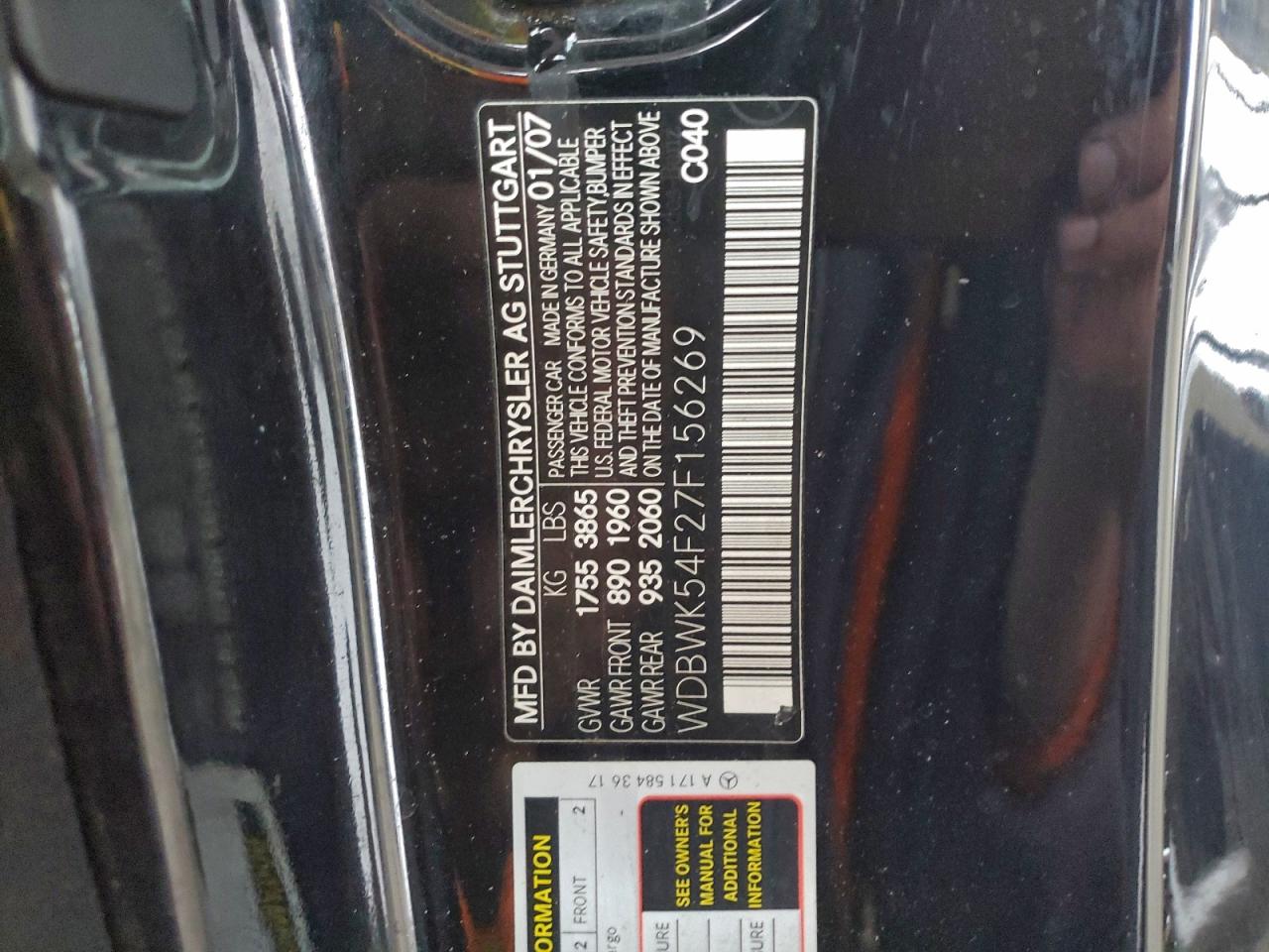 2007 MERCEDES-BENZ SLK 280 photo 12
