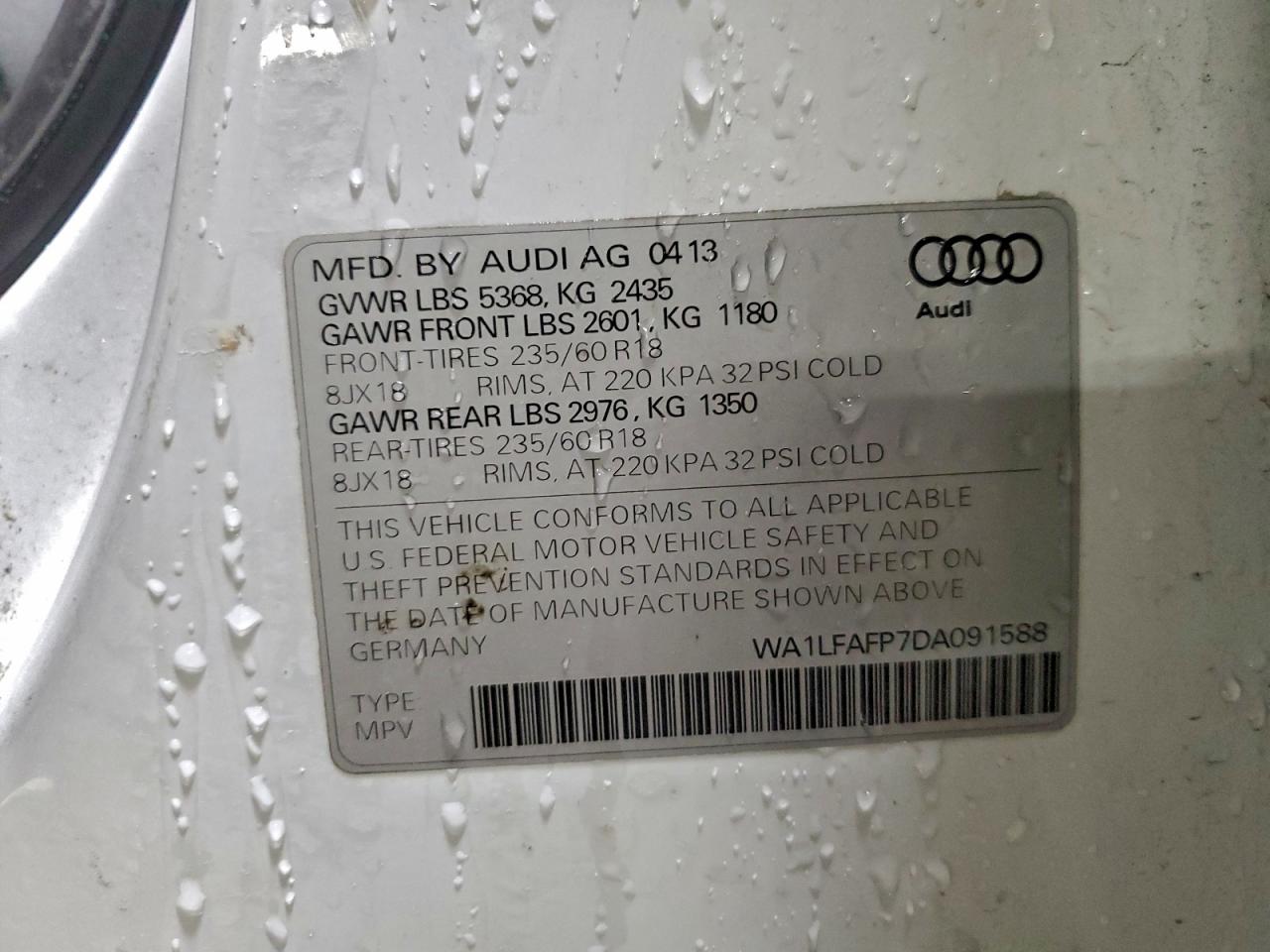 2013 AUDI Q5 PREMIUM PLUS photo 12