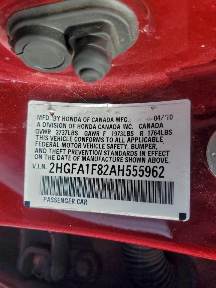 2010 HONDA CIVIC EX photo 23