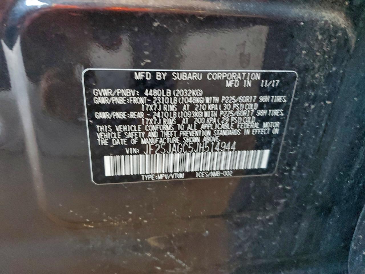 2018 SUBARU FORESTER 2.5I PREMIUM photo 13