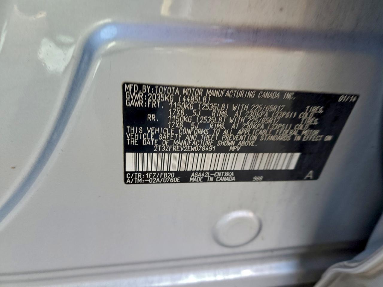 2014 TOYOTA RAV4 LE photo 25
