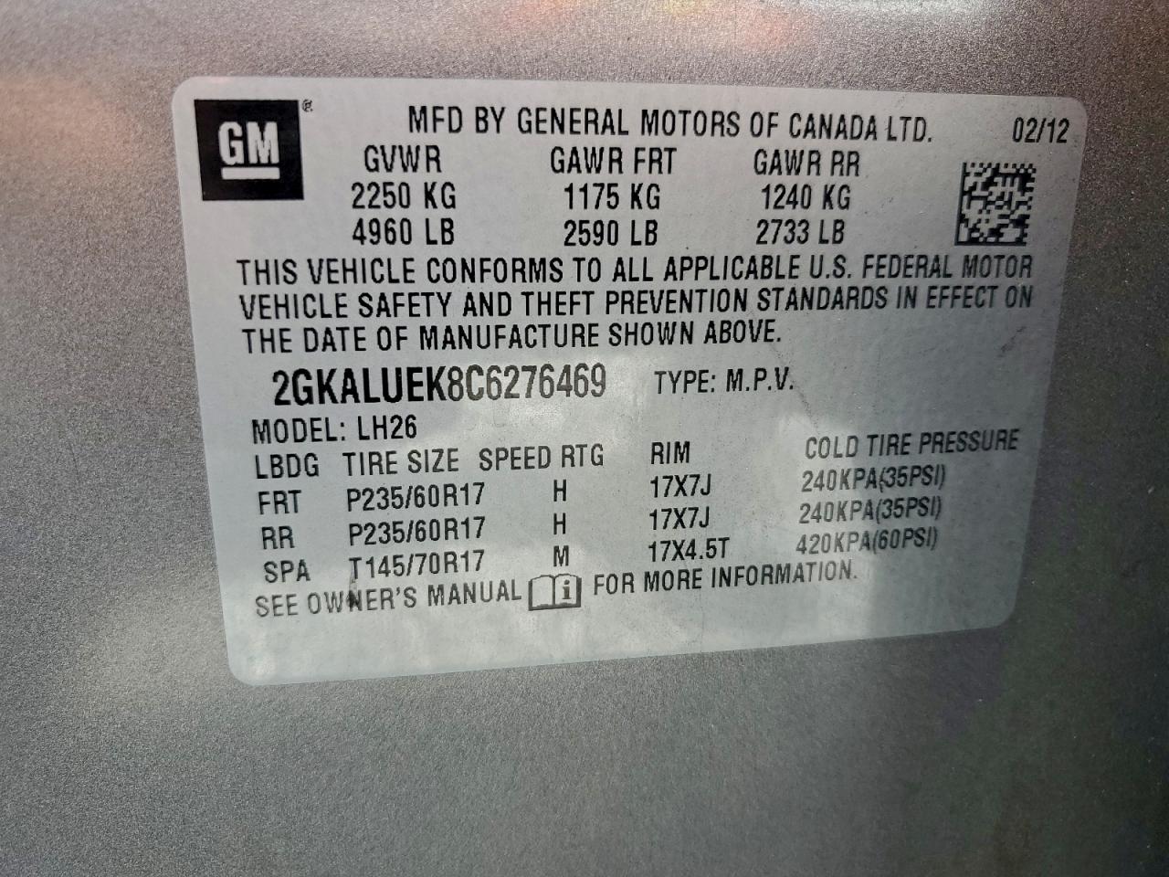 2012 GMC TERRAIN SLT photo 37