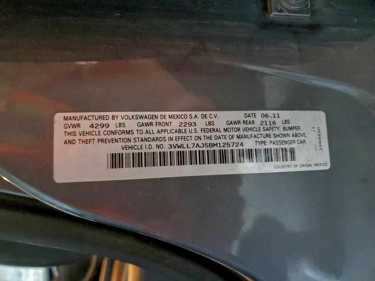 2011 VOLKSWAGEN JETTA TDI photo 12