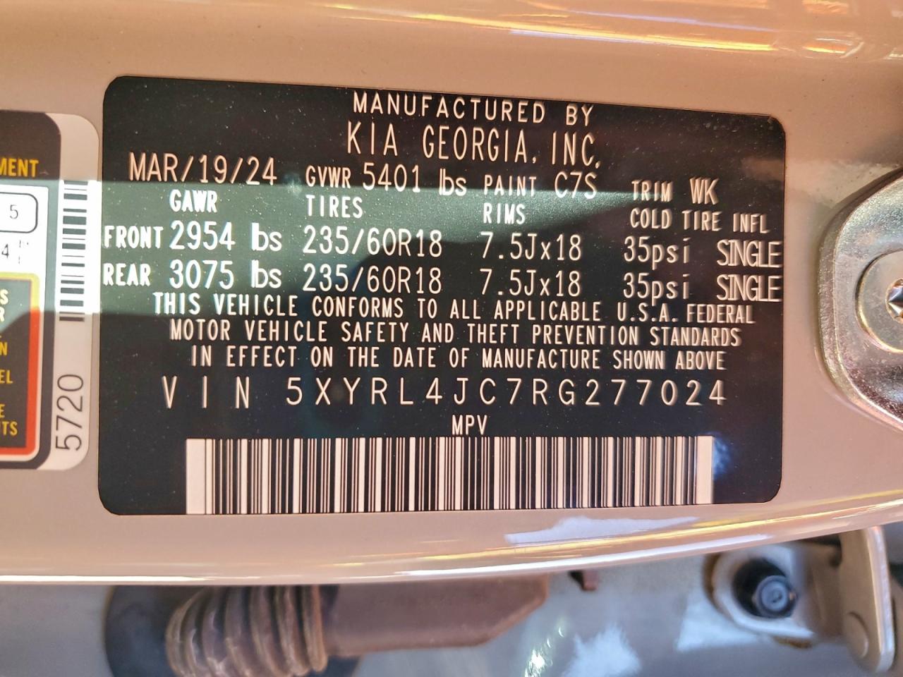 2024 KIA SORENTO S photo 25