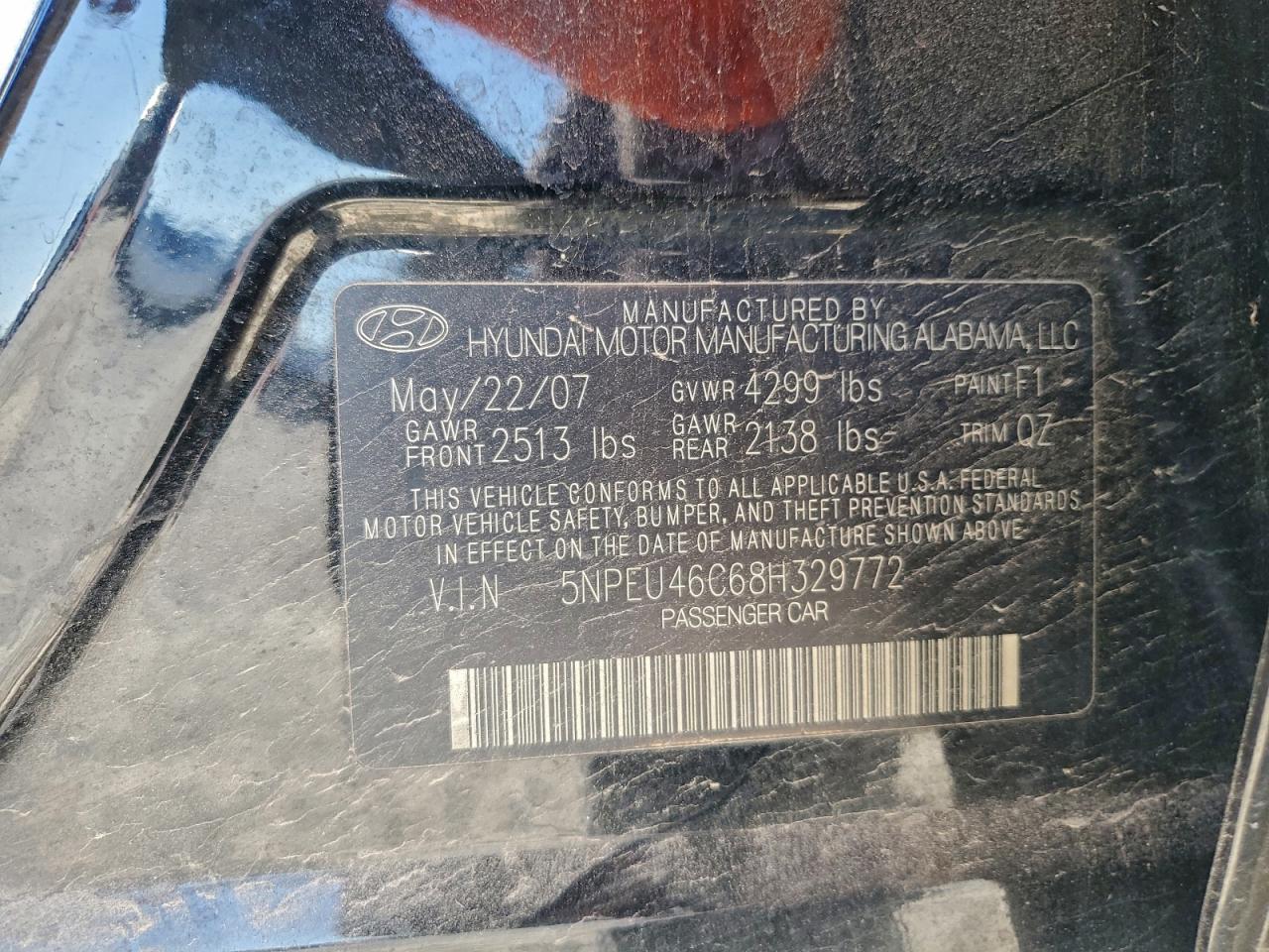2008 HYUNDAI SONATA SE photo 34