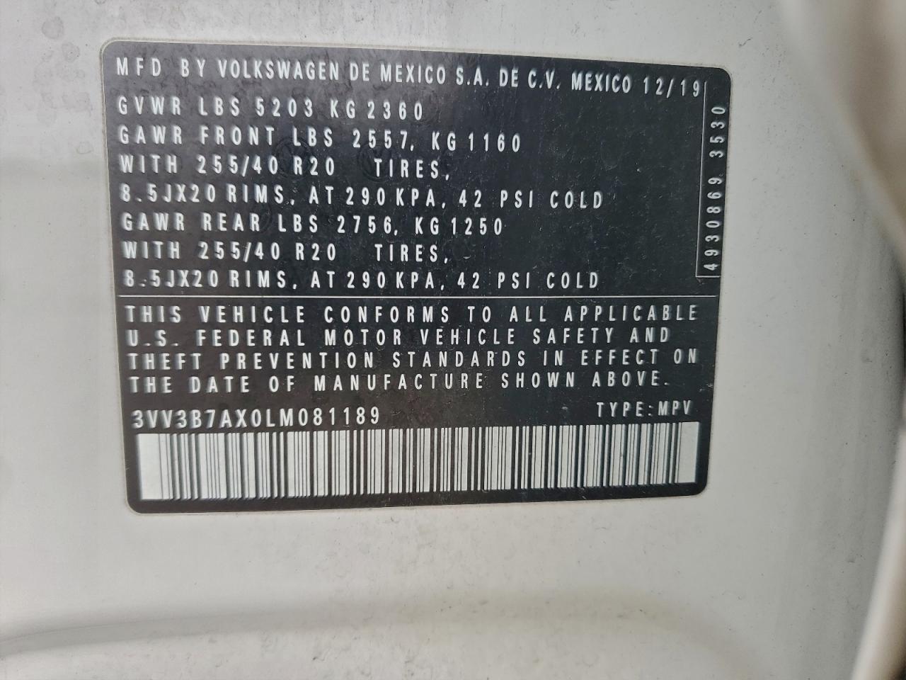 2020 VOLKSWAGEN TIGUAN SE photo 25