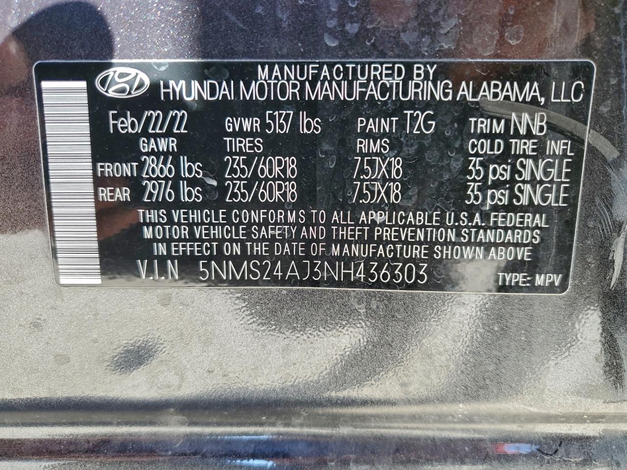 2022 HYUNDAI SANTA FE SEL photo 13