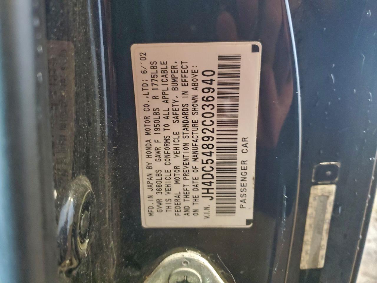 2002 ACURA RSX photo 13