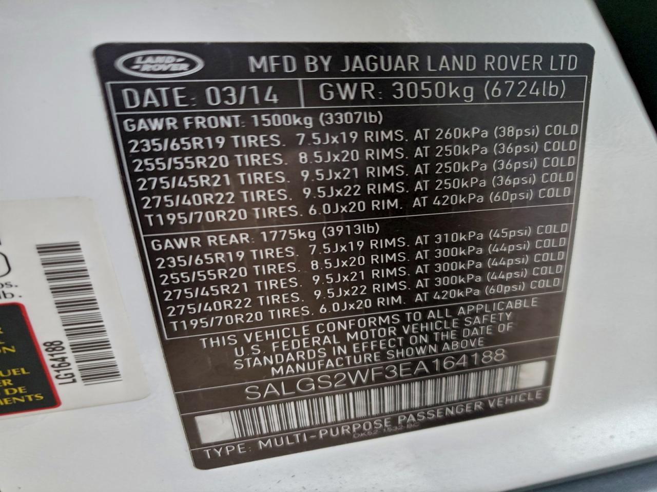 2014 LAND ROVER RANGE ROVER HSE photo 23