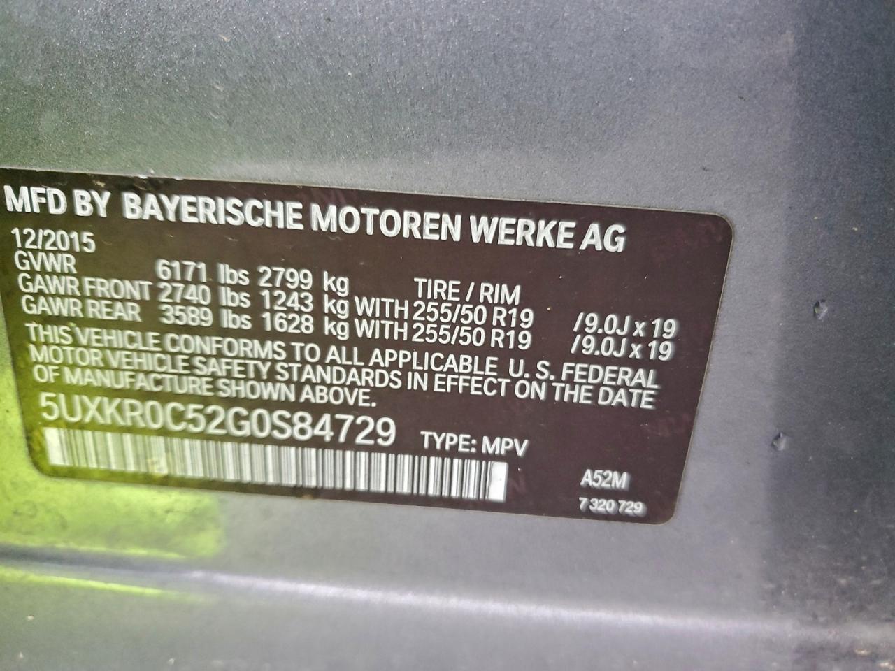 2016 BMW X5 XDRIVE35I photo 13