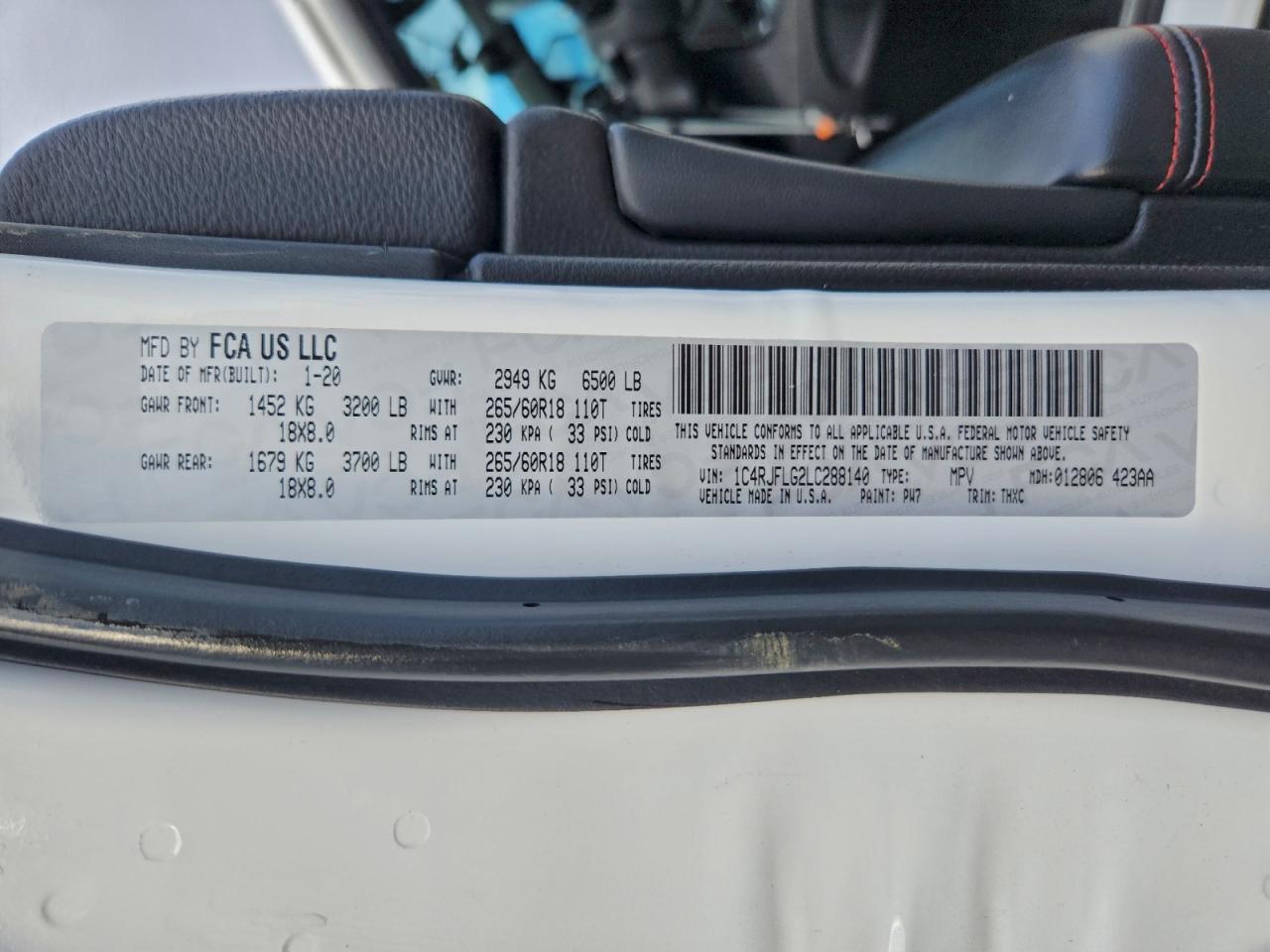 2020 JEEP GRAND CHEROKEE TRAILHAWK photo 27