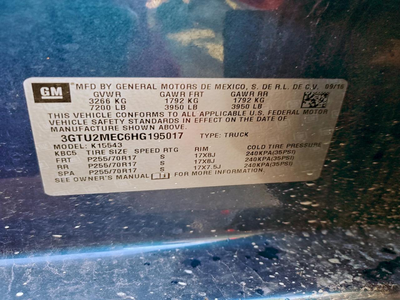 2017 GMC SIERRA K1500 SLE photo 12