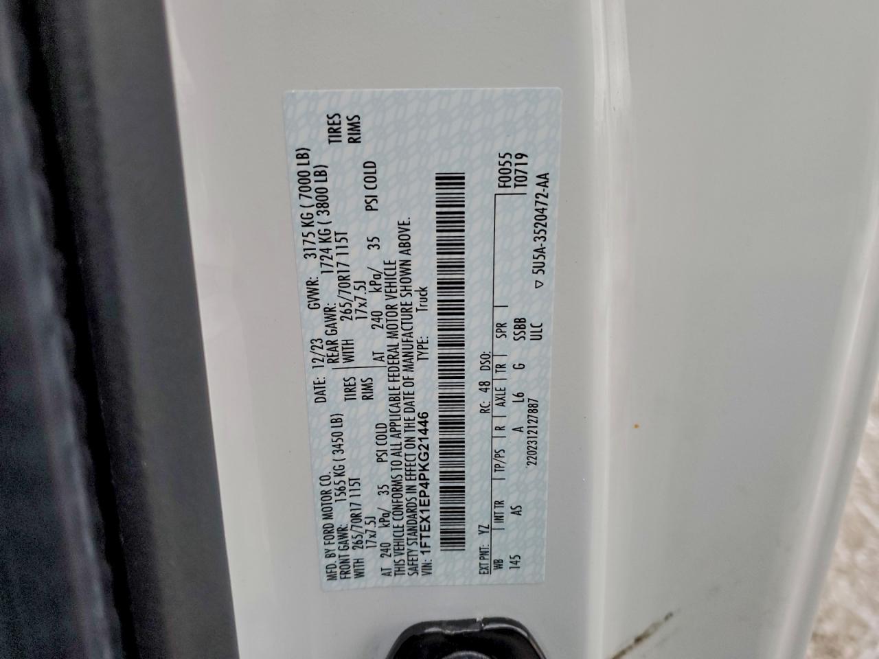 2023 FORD F150 SUPER CAB photo 12