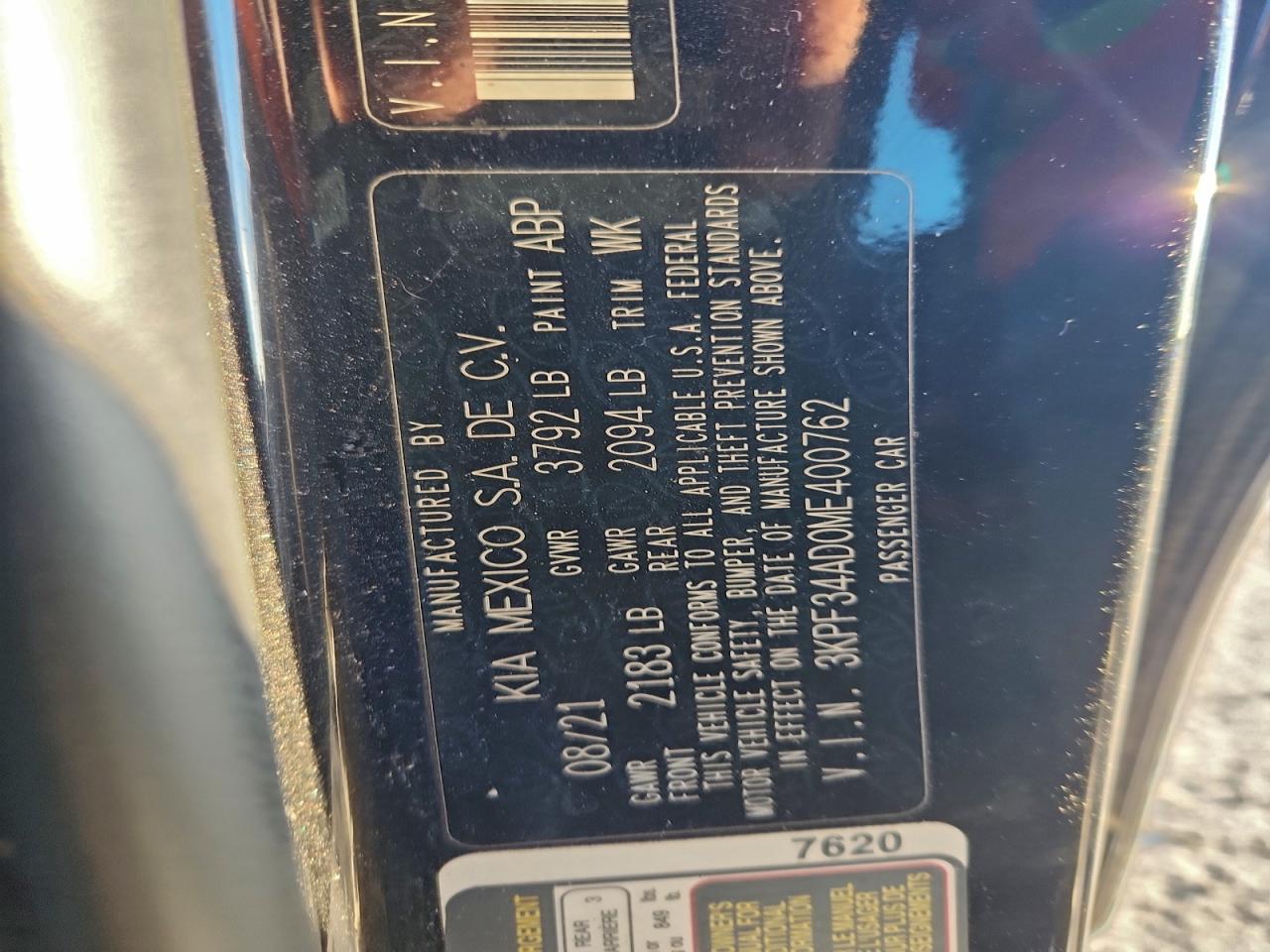 2021 KIA FORTE GT LINE photo 25