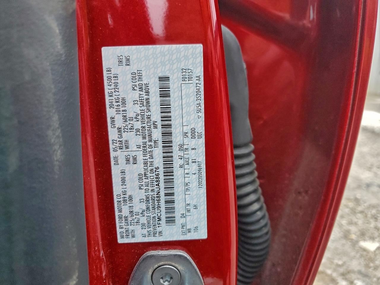 2022 FORD ESCAPE SEL photo 13