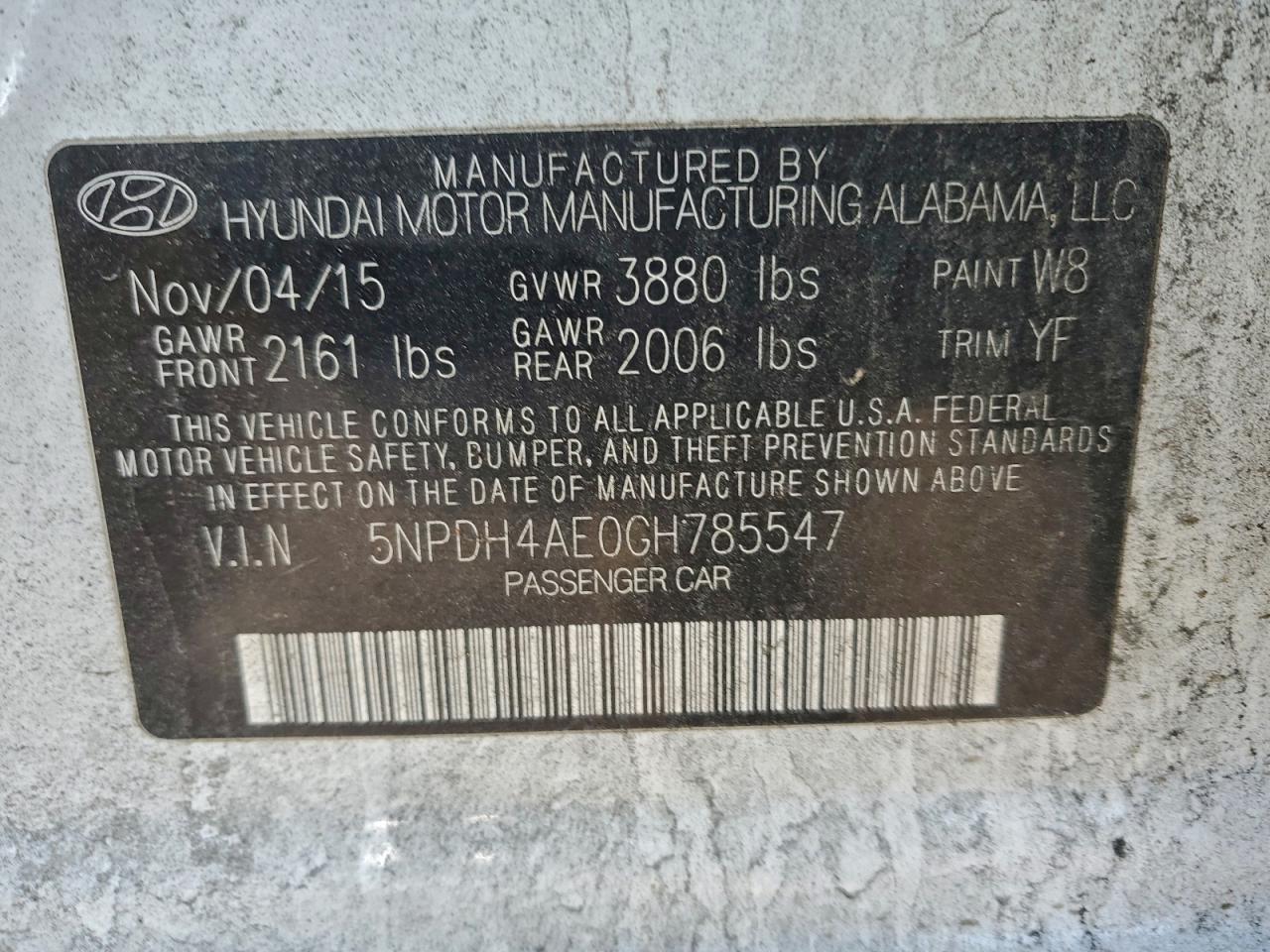 2016 HYUNDAI ELANTRA SE photo 23