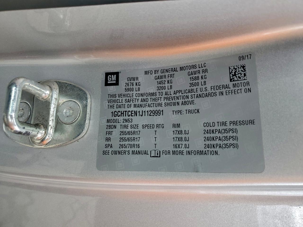 2018 CHEVROLET COLORADO LT photo 12