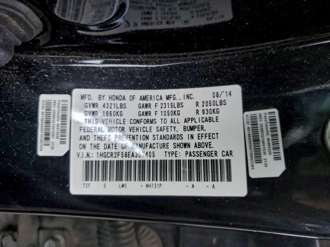 2014 HONDA ACCORD SPORT photo 12