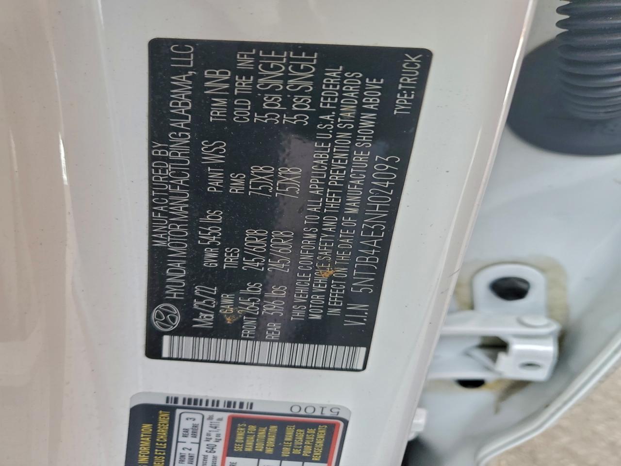 2022 HYUNDAI SANTA CRUZ SEL photo 23