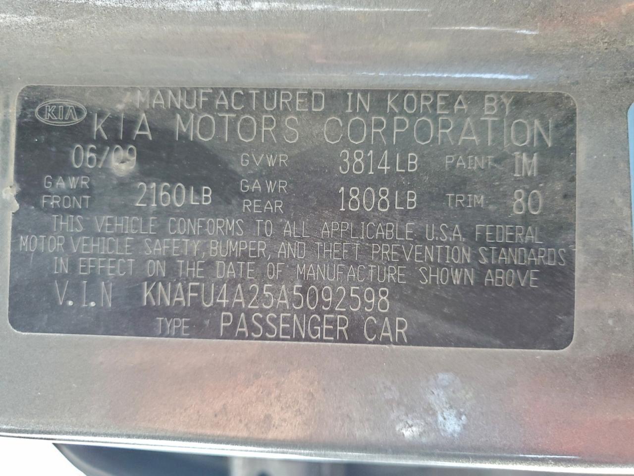 2010 KIA FORTE EX photo 12