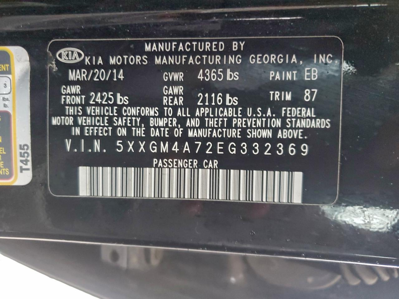 2014 KIA OPTIMA LX photo 12