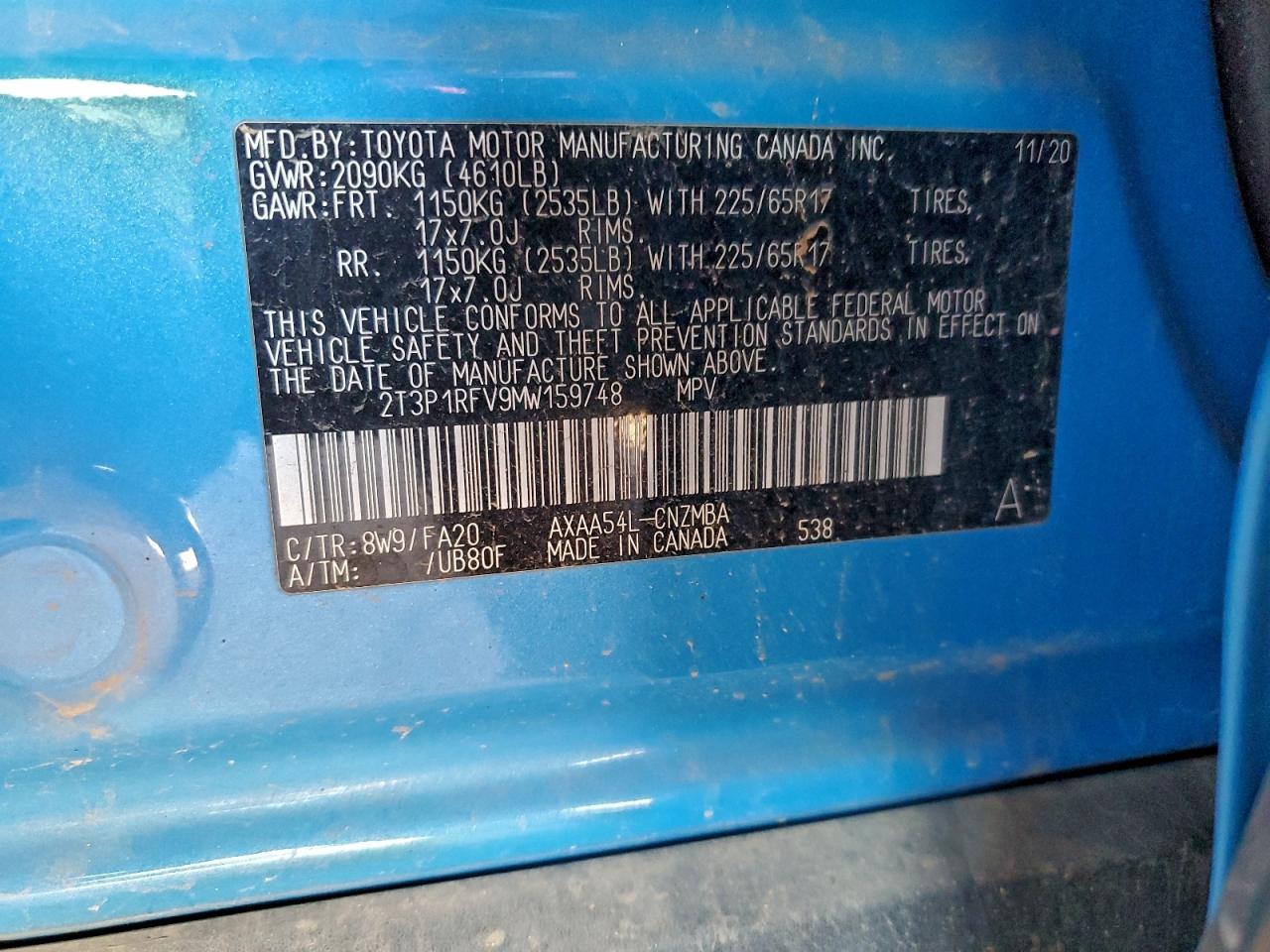 2021 TOYOTA RAV4 XLE photo 14