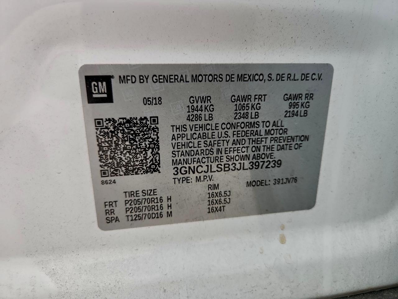 2018 CHEVROLET TRAX 1LT photo 13