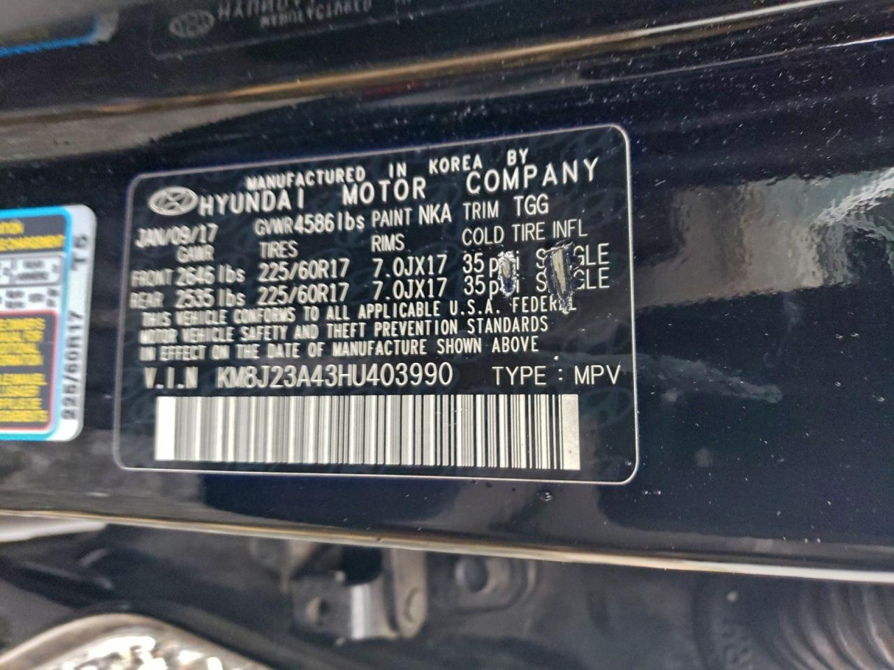 2017 HYUNDAI TUCSON SE photo 27